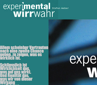 Homepage von Stefan Weber-Aich: ExPeriMental WirrWahr